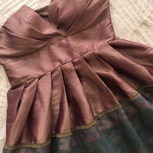 fun bronze cocktail dress!